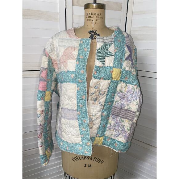 Handmade Other - Vintage Handmade Quilted Bed Jacket Robe Cover Up XL 2X Loungewear